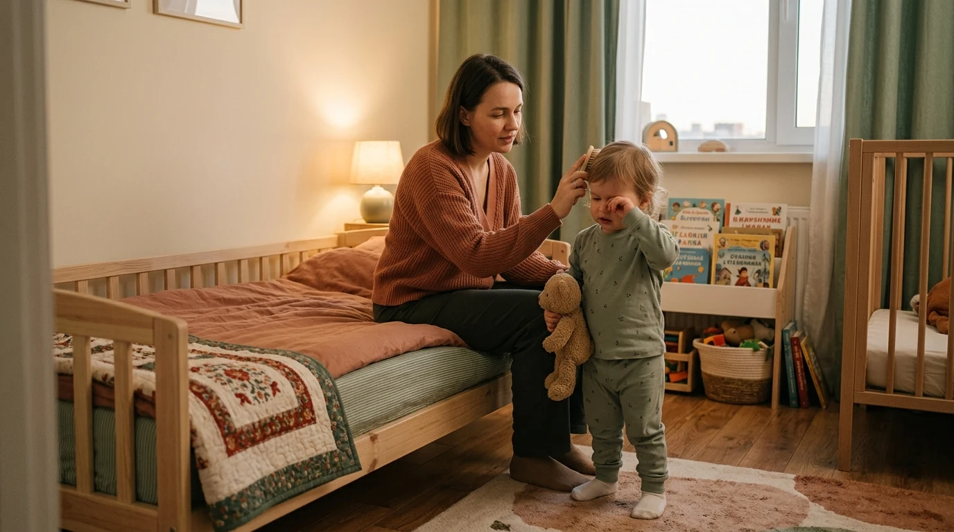 Ребёнок 1-2 лет не хочет ложиться спать: что делать вечером — иллюстрация